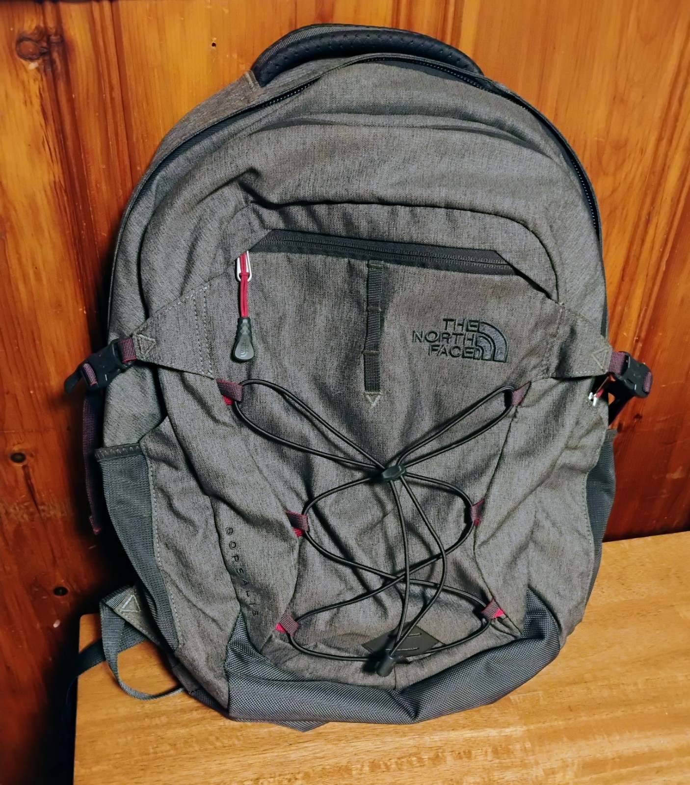 The North Face Borealis Backpack Dark Gray Purple Laptop Super Clean