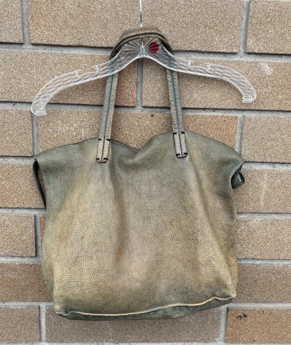 Numero 10 Tote Shoulder Bag Purse Authentic Leather Vintage Distressed Purse Bag