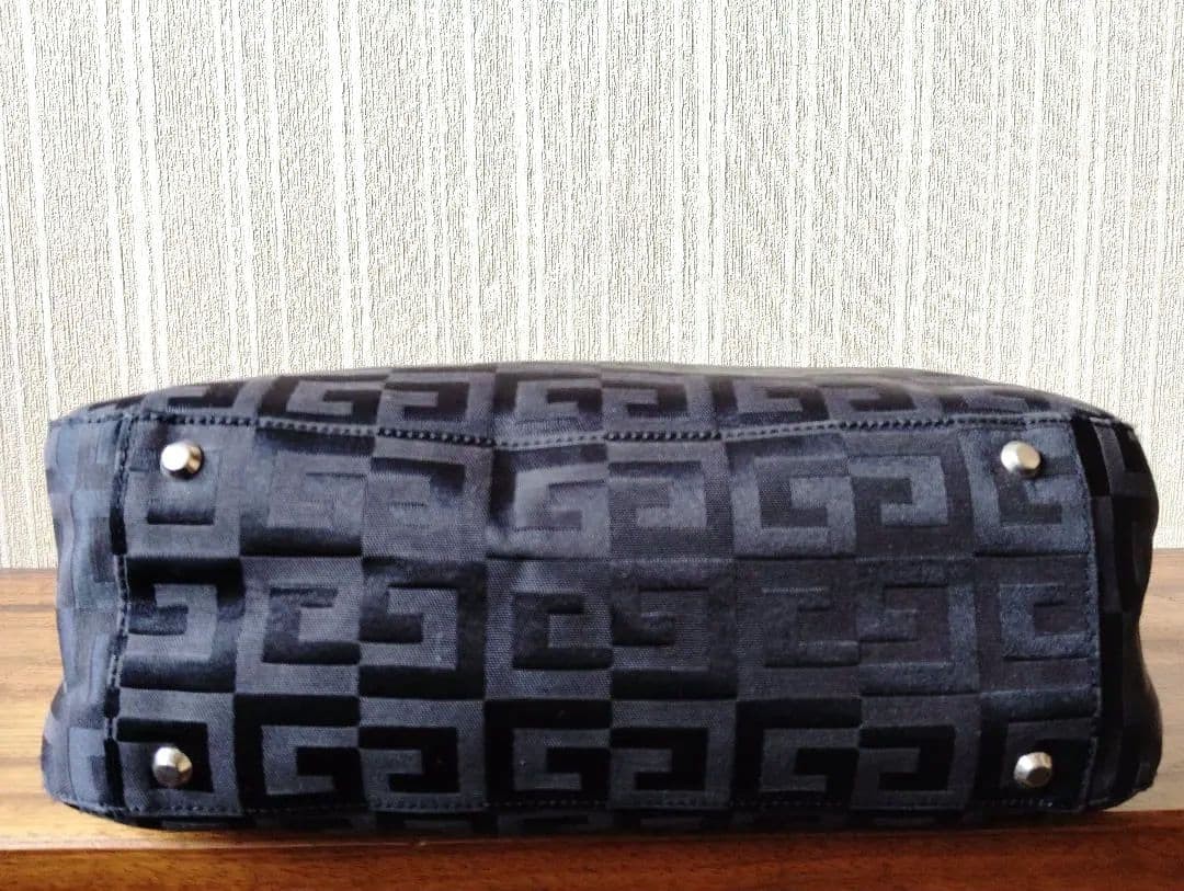 Givenchy Mini Tote Bag 4G Logo Canvas Black Grau 80cm Japan