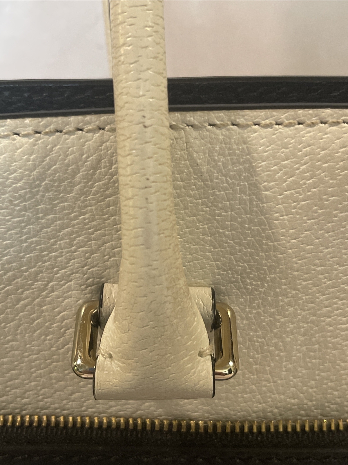 KATE SPADE Grove Street Caley Large Shoulder Bag Black & Cream 12 x 15” 😊