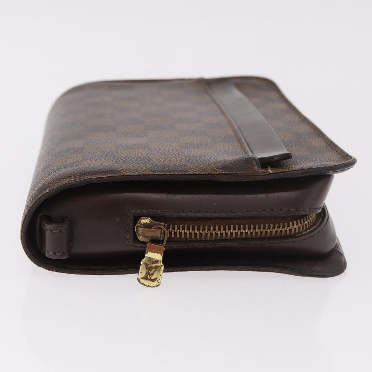 LOUIS VUITTON Damier Ebene Saint Louis Clutch Bag N51993 LV Auth 184411