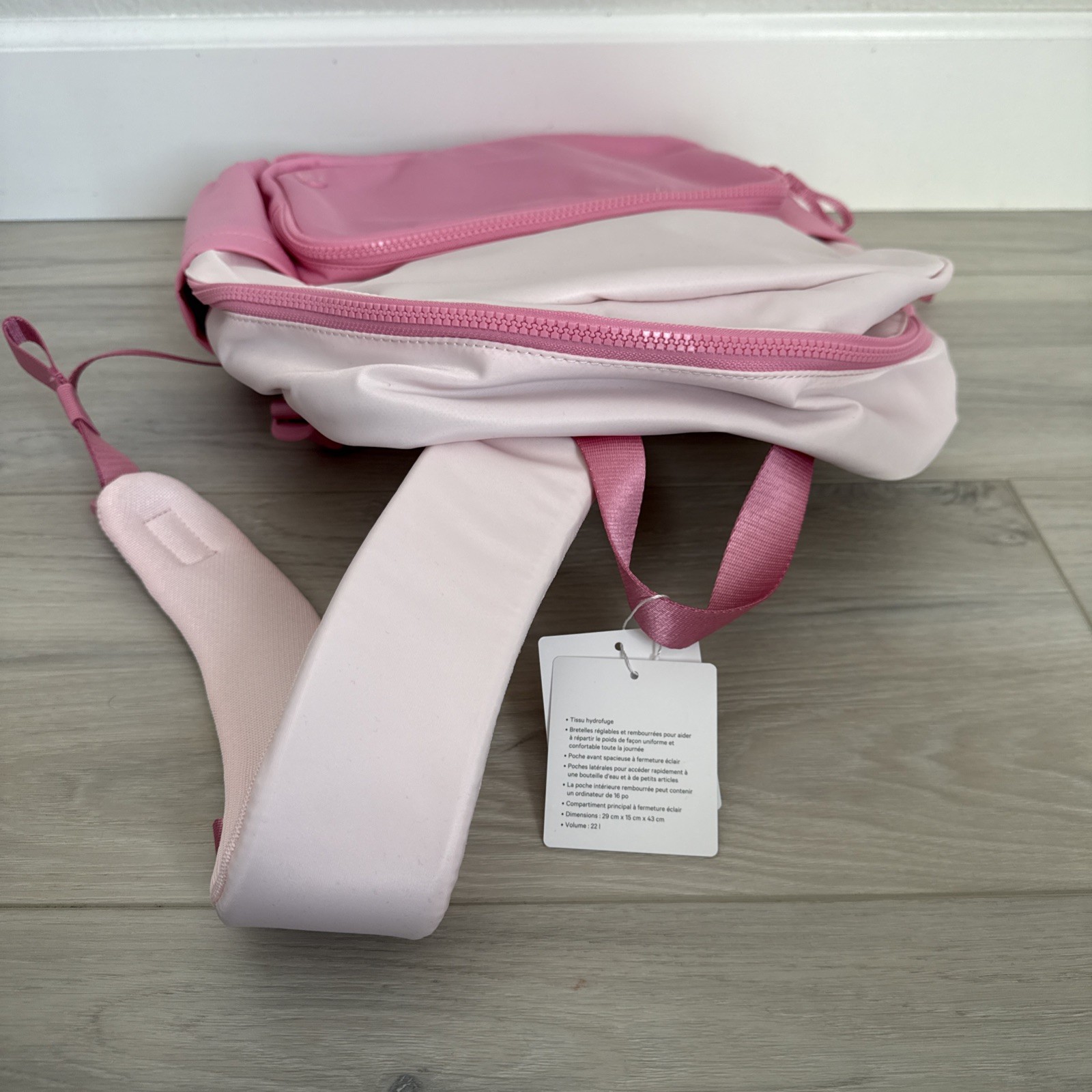 Lululemon Everywhere Backpack 22L- Candy Cloud/Pink Pearl/Wacky Khaki NEW