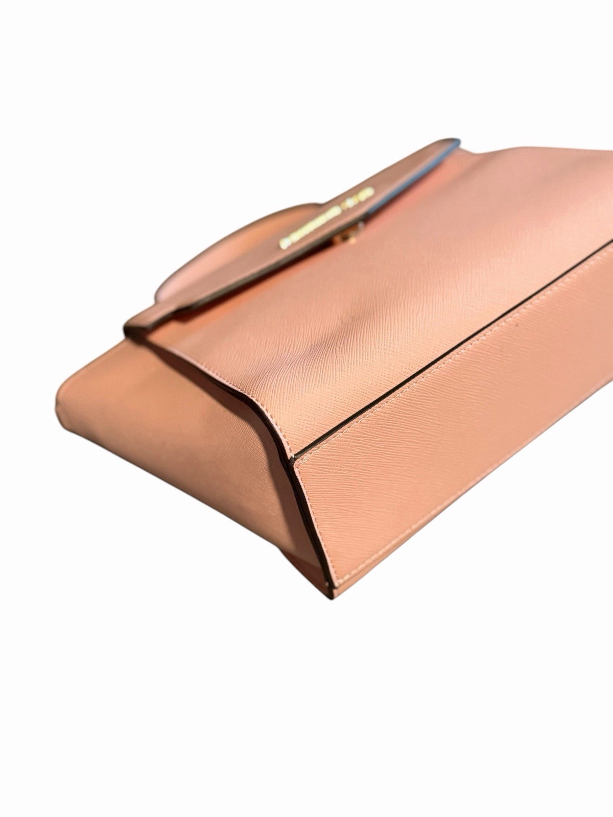 Samantha Vega Light Pink Satchel Crossbody With Gold Tone Hardware 2