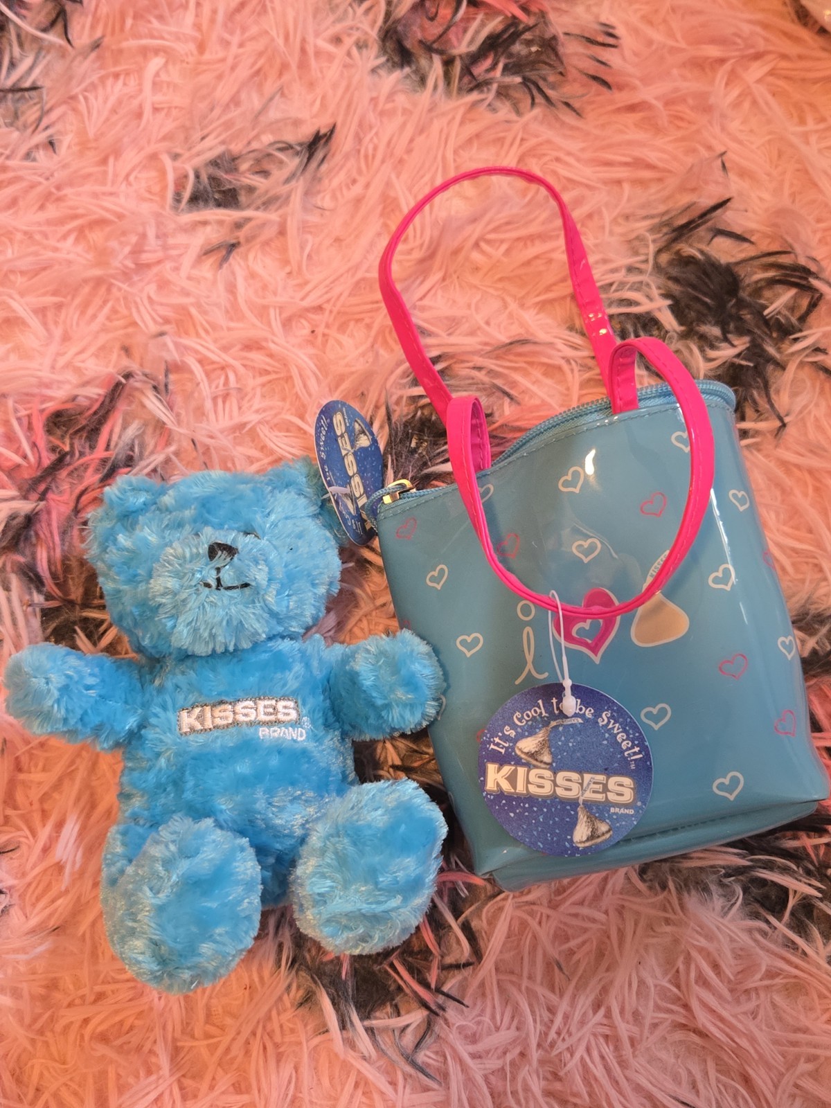 2005 Hershey’s Kisses Bag With Plush Bear Vintage New with Tags