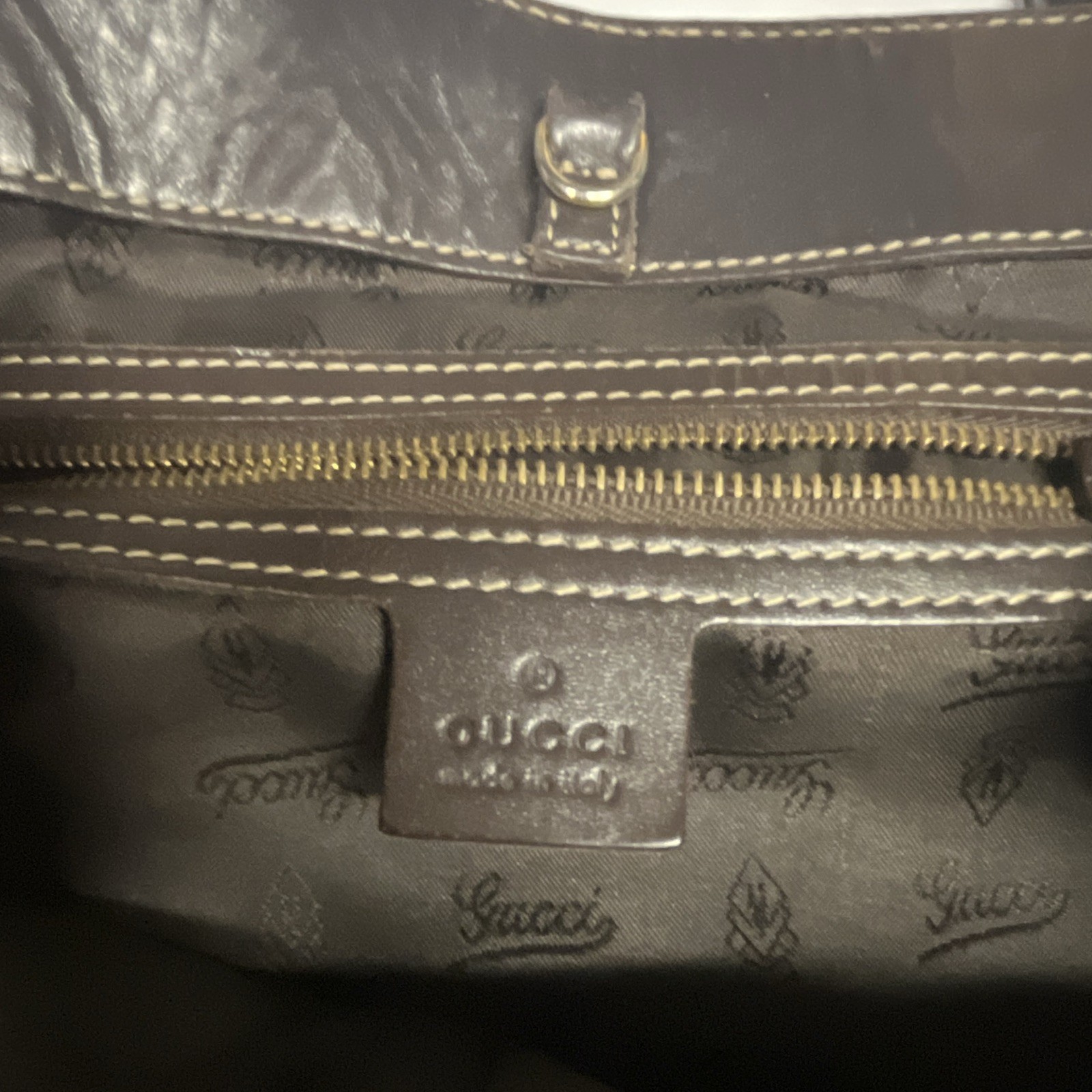 Authentic Vintage Gucci GG Canvas Web Stripe Tassel Satchel Top Handle