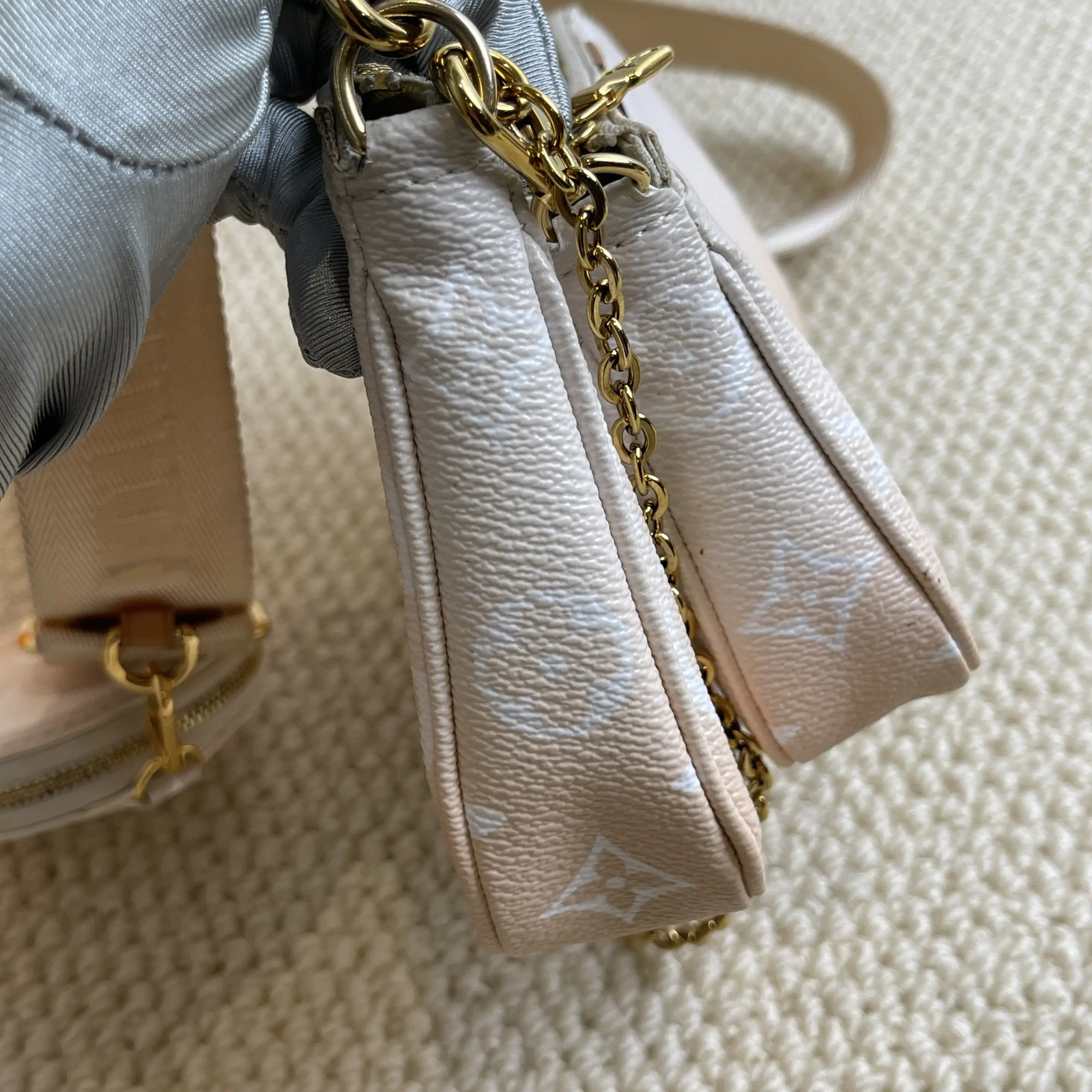 Louis Vuitton Limited Multi Pochette Orange Gradient Crossbody Bag