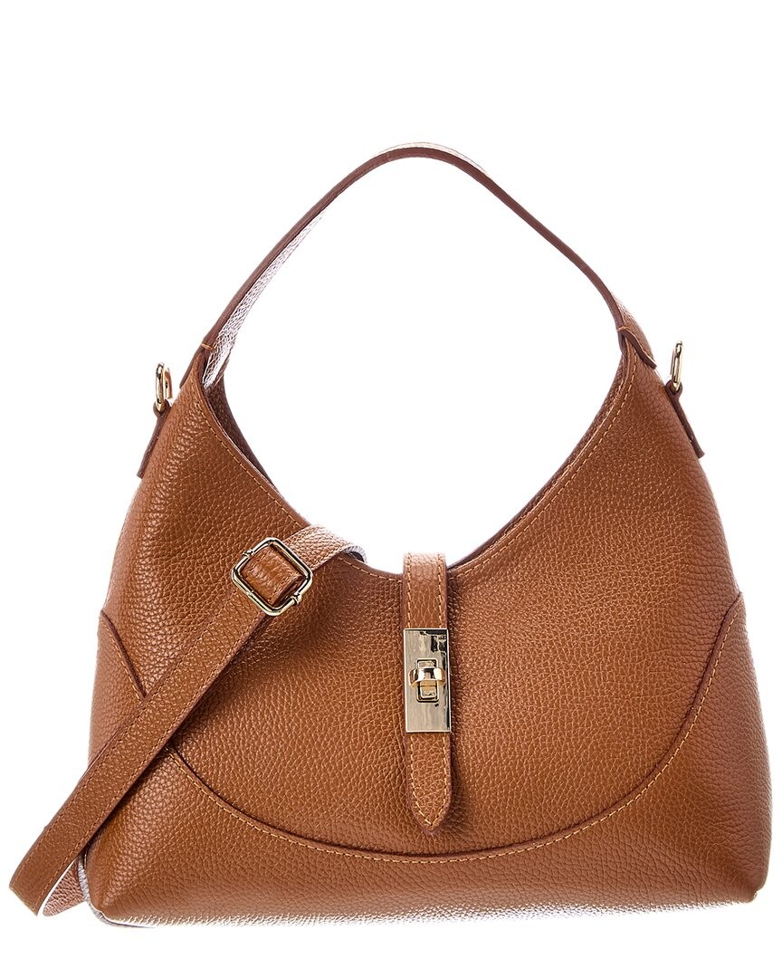 Italian Leather Lina Leather Top Handle Bag Women’s