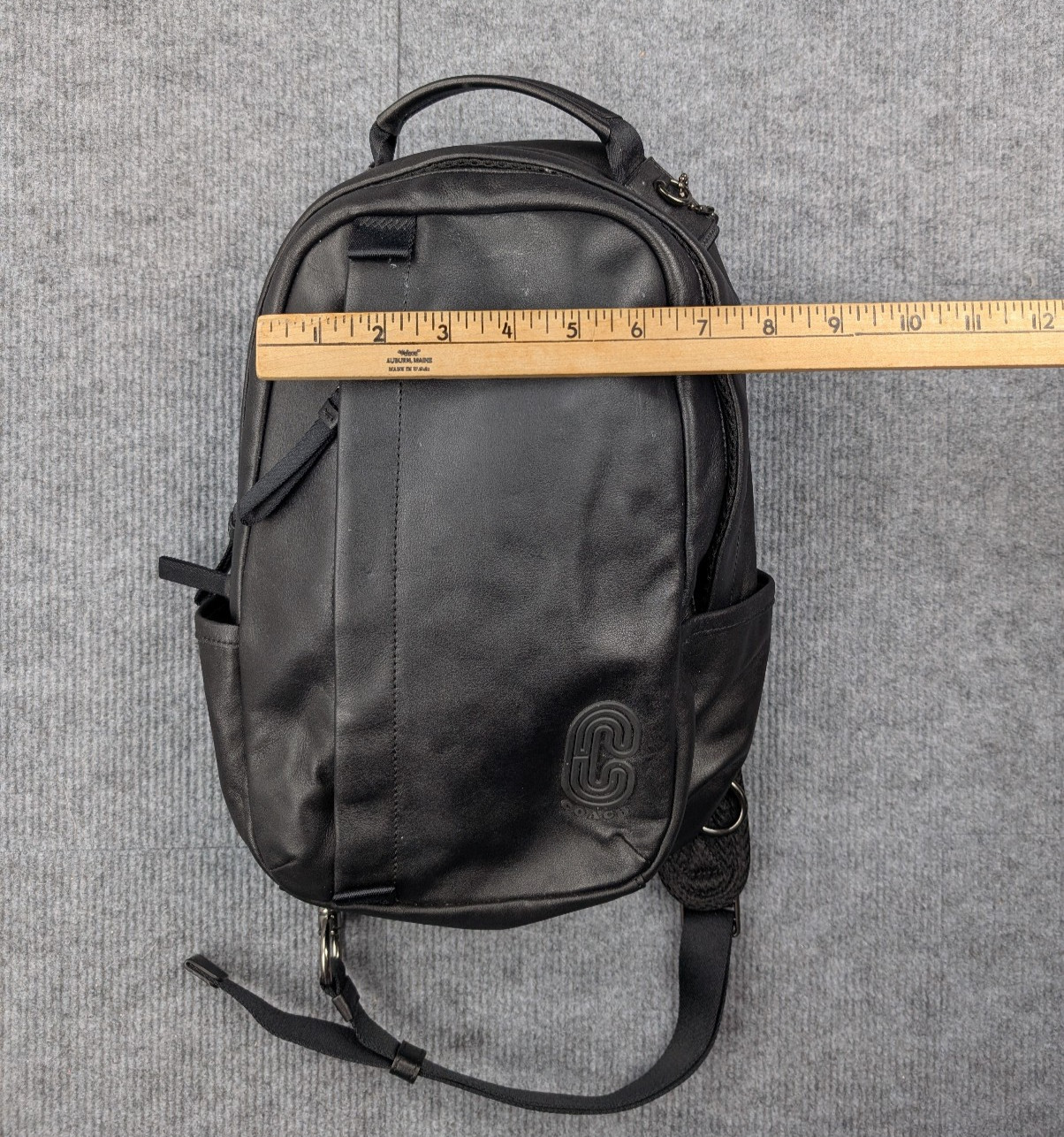 Coach Edge Pack Bag Leather Crossbody One Shoulder Minimal Travel Sleek Classic
