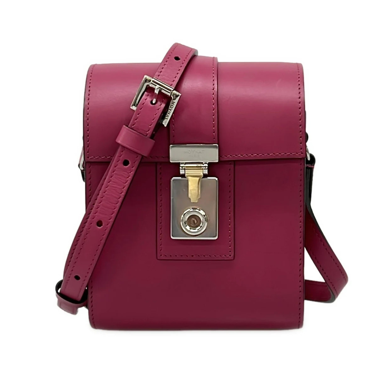 MOYNAT Cabotin Pink Leather Shoulder Bag