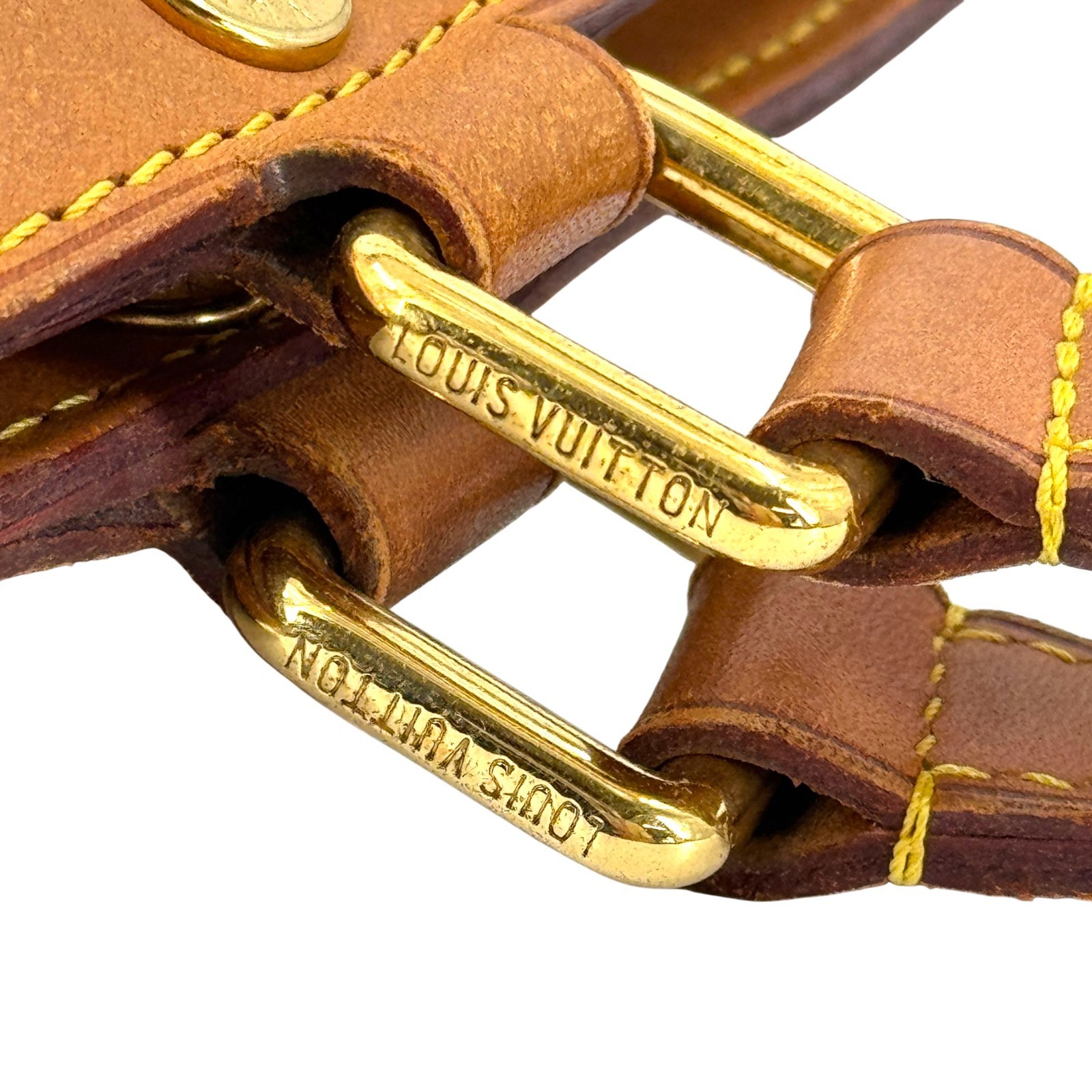 LOUIS VUITTON Brea MM Monogram Vernis Patent Yellow Handbag M91690
