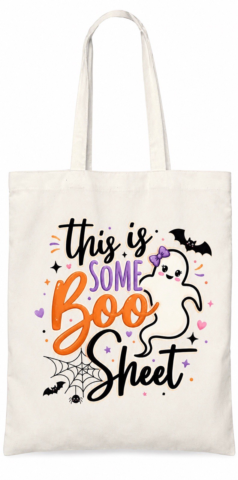 This Is Some Boo Sheet Halloween Tote Bag | Reusable Fall Gift Bag