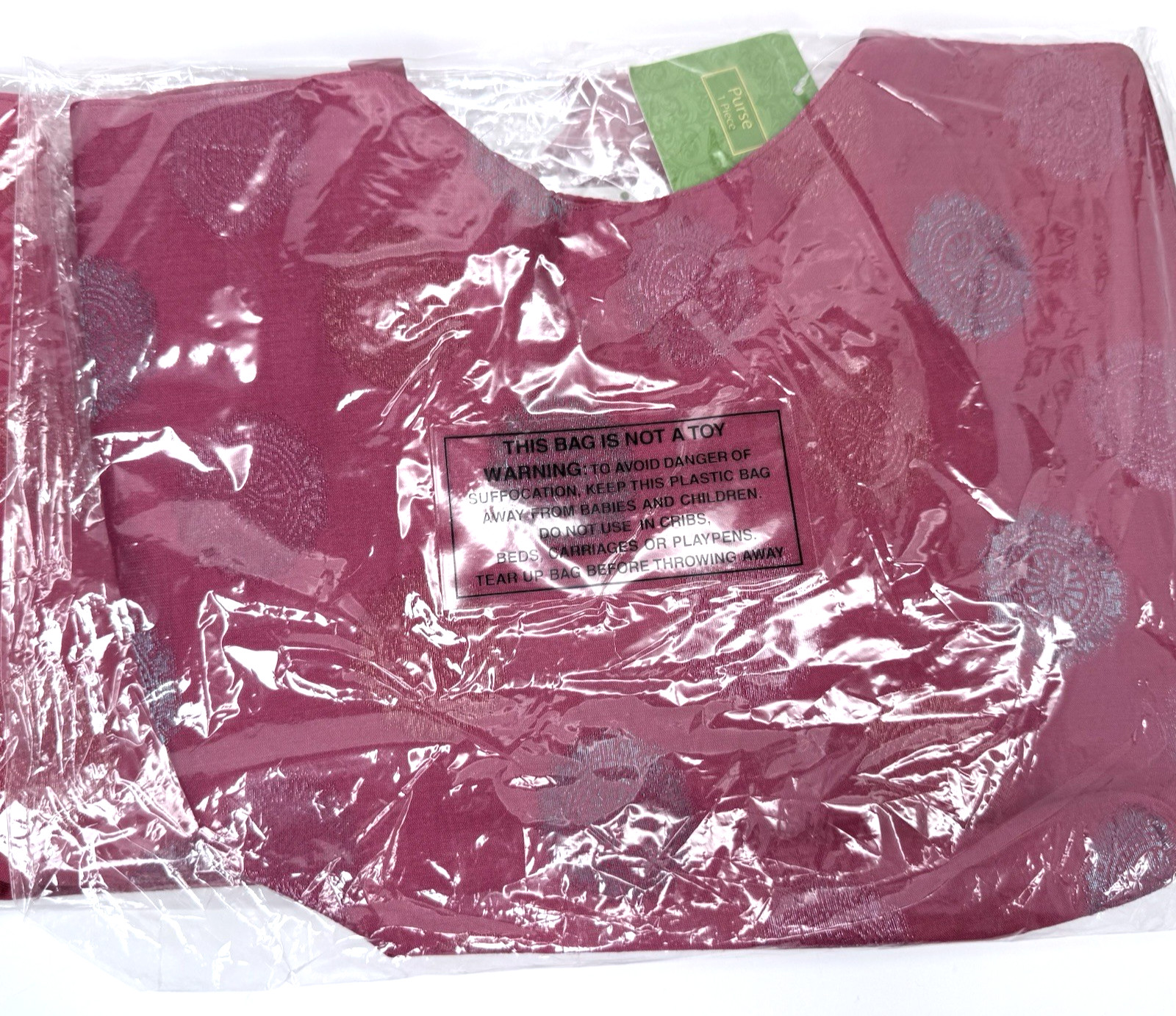 Exmart Red Purse Lot of 2 100% Polyester Spot Clean Made in India