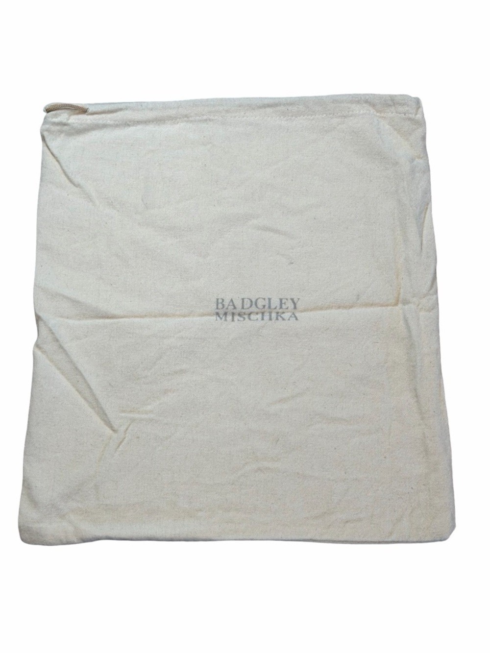 Badgley Mischka Cream Dust Bag with Logo