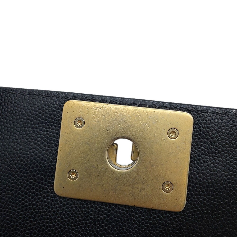 CHANEL Boy Chanel ChainShoulder Bag Size Small Calfskin Black A67085