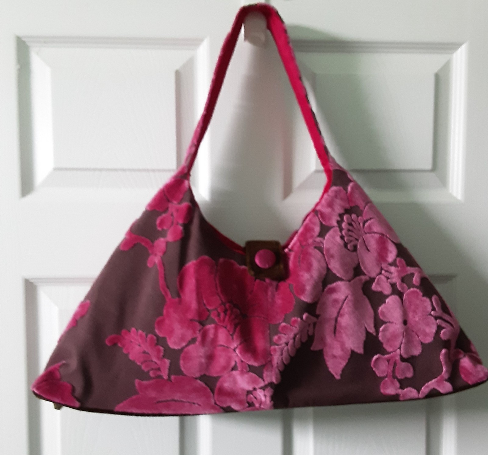 Offhand Designs Floral Triangle Shoulder Brocade Knitting Project Bag