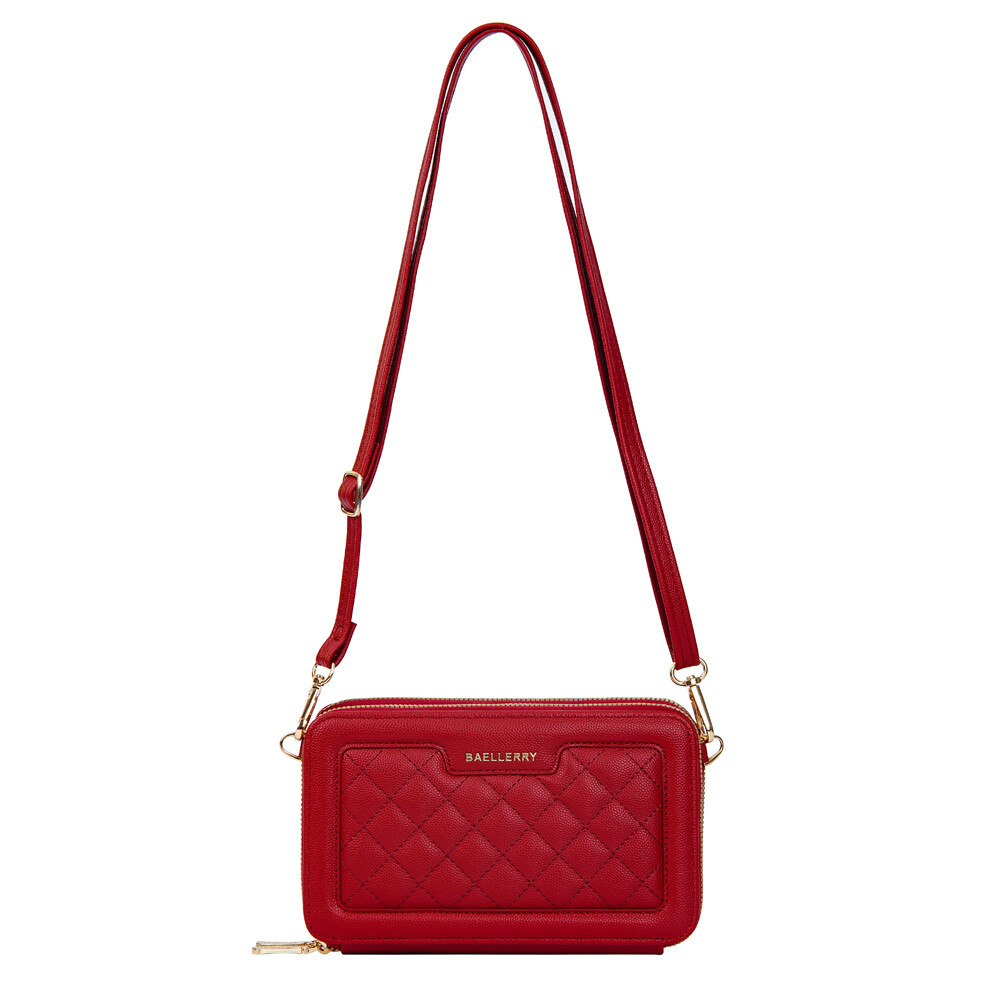 Lightweight Crossbody Leather Wallet for Women Cellphone Purse with Card Slots