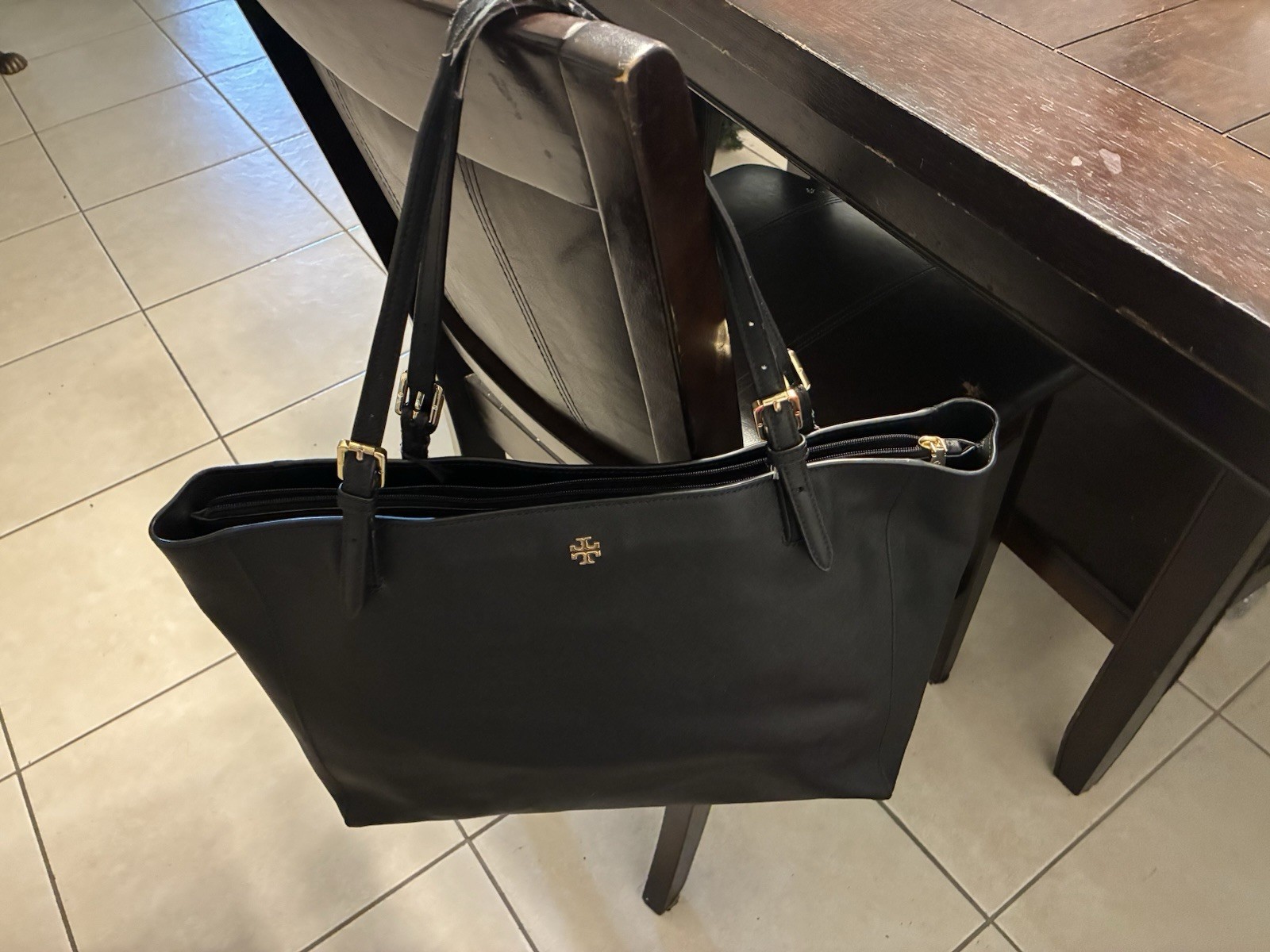 Tory Burch Canvas Women’s Tote – Black