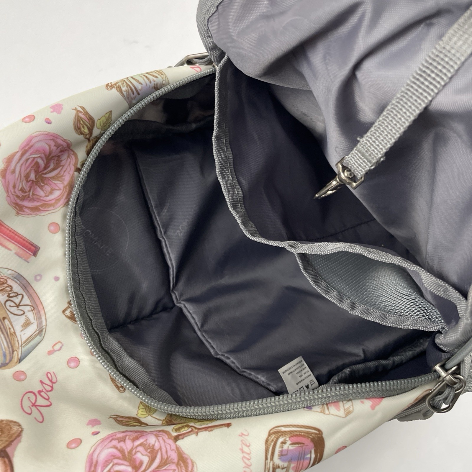 ZOMAKE Sling Backpack Crossbody Bag Travel Rose Cosmetics Perfume Print