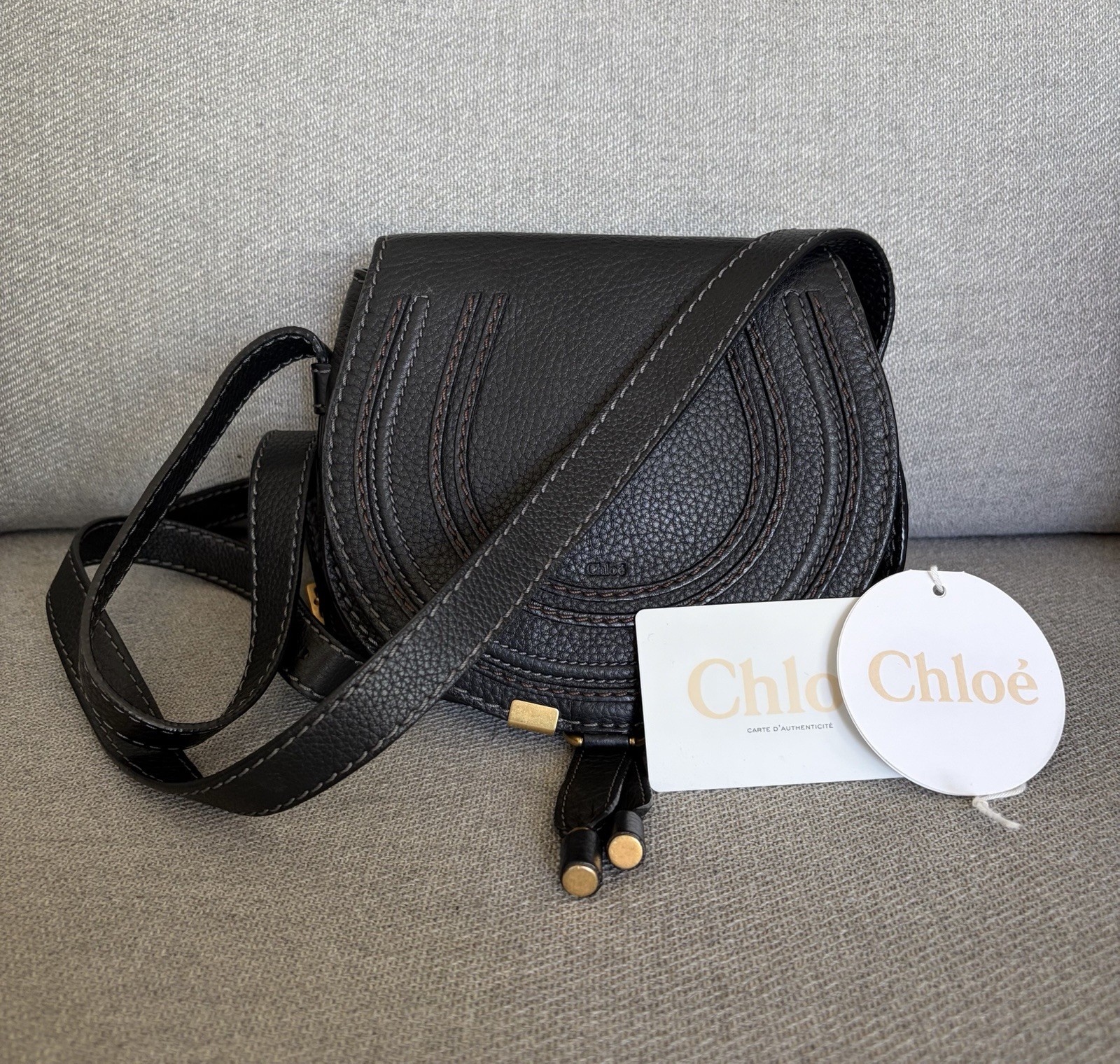 Chloe Mini Marcie Leather Crossbody Bag