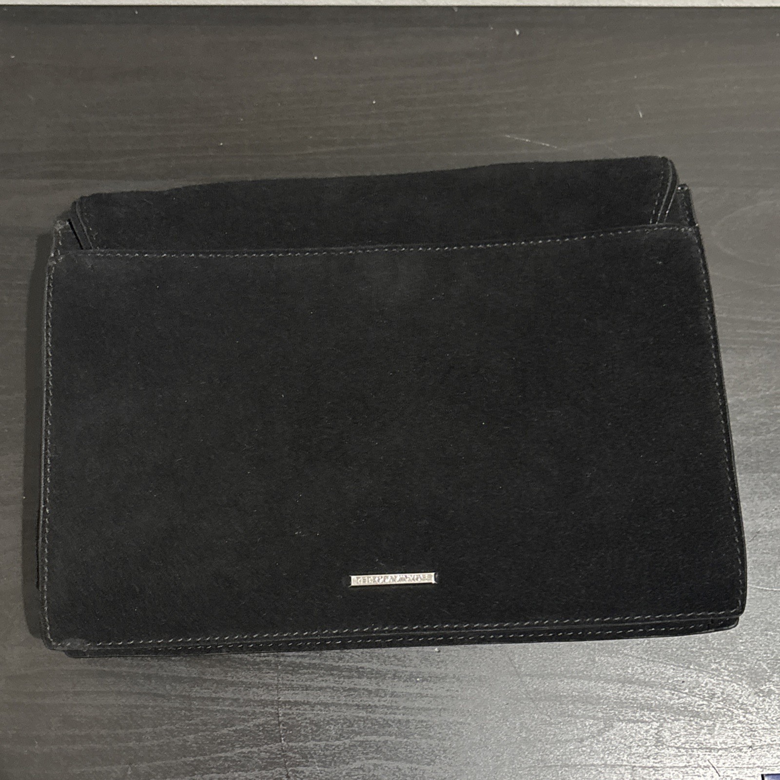 Rebecca Minkoff Black MINI-MAC Rope Strap Leather Suede Signature Crossbody Bag