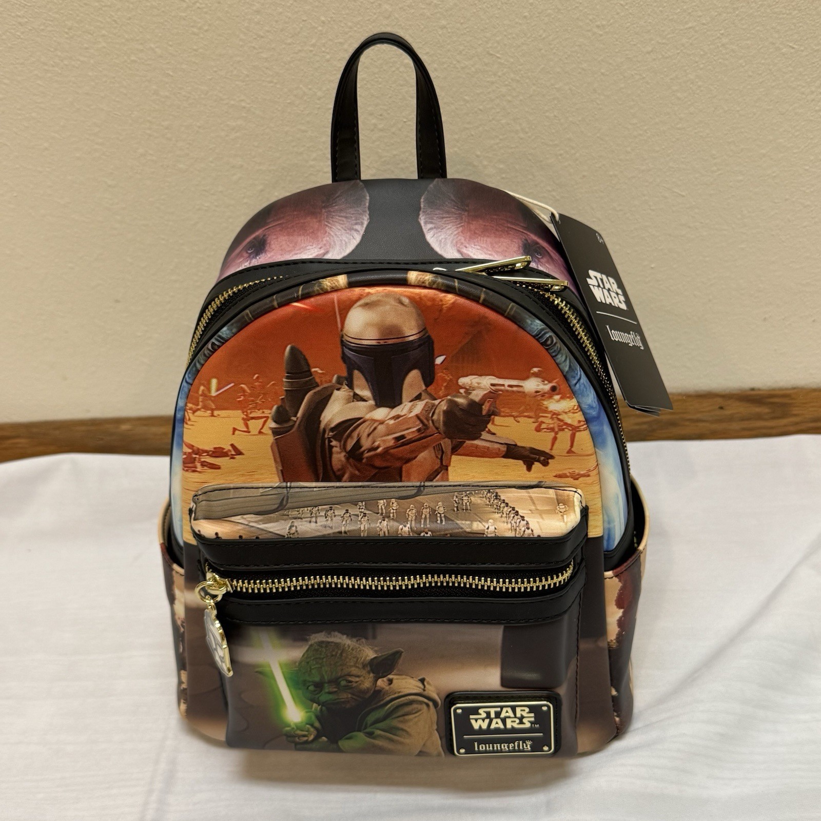Loungefly Star Wars Episode 2 Attack of the Clones Scene Mini Backpack New
