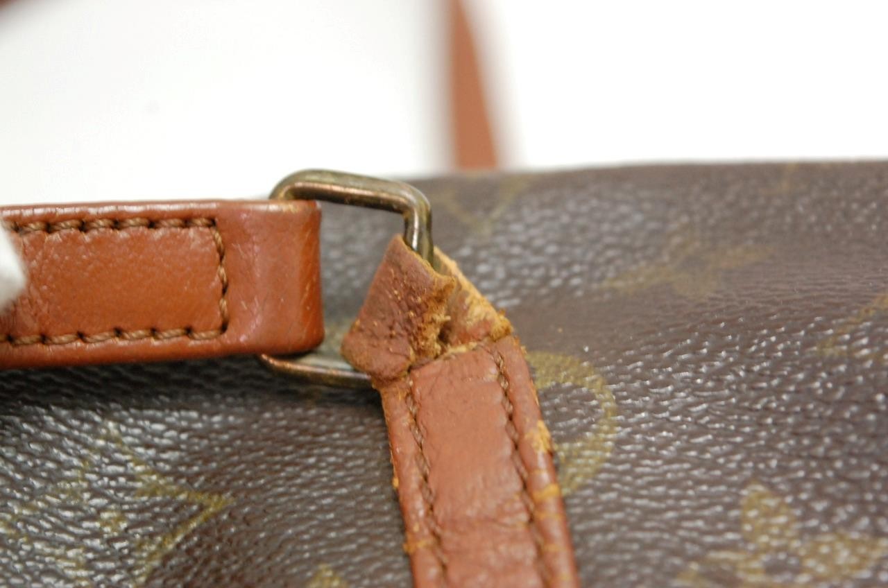 Auth LOUIS VUITTON MONOGRAM PAPILLON 30 HANDBAG PURSE 821 “TORN ZIPPER” 0521a
