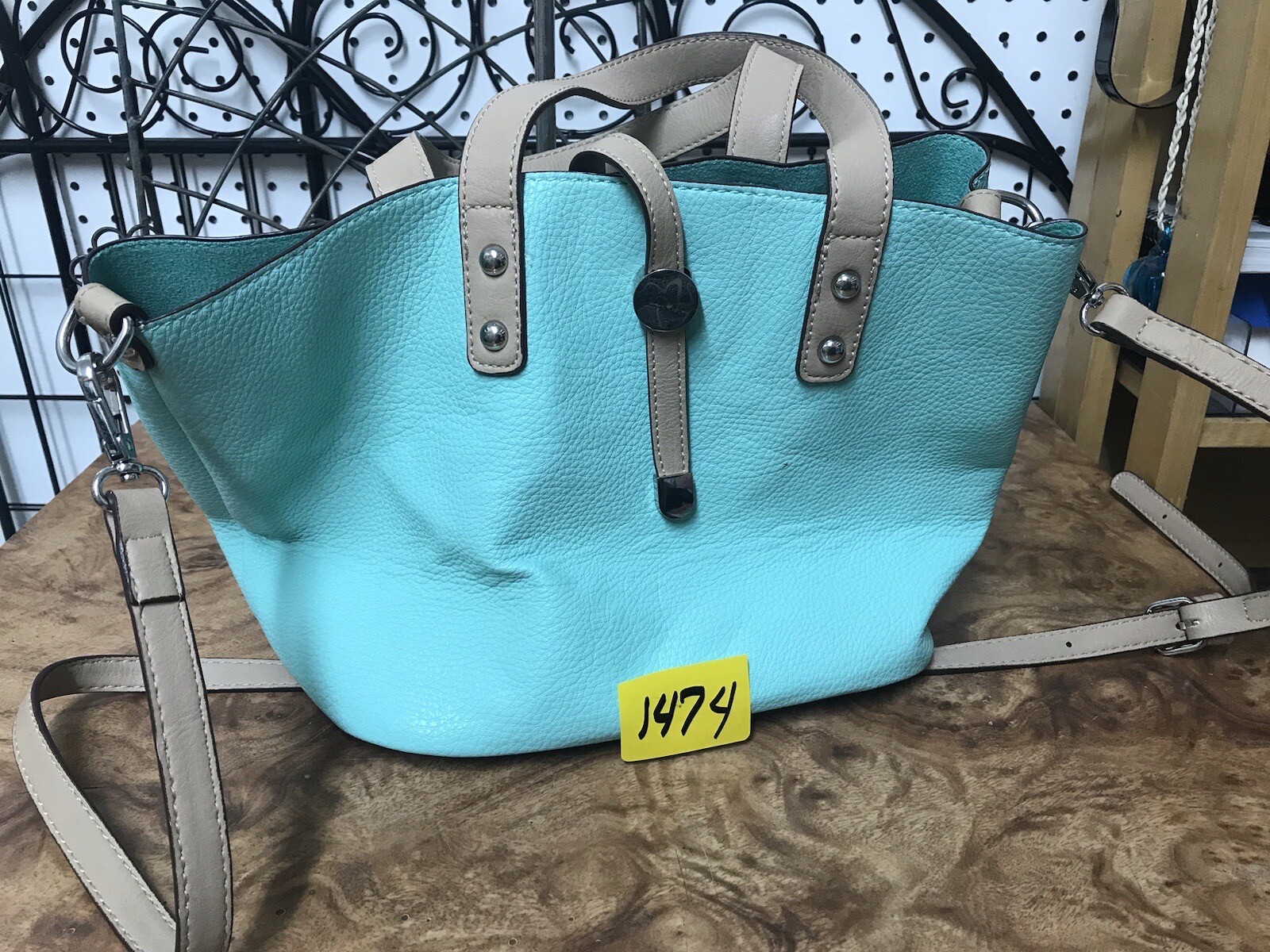 ON A. TEAL COLOR PURSE #229