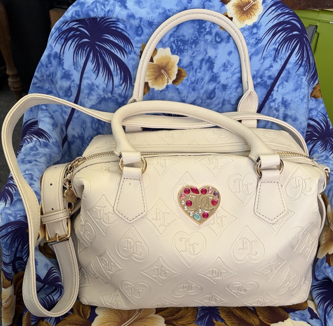 Juicy Couture Glizted Out Satchel Bag Crystal