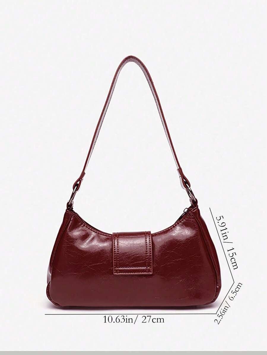 Y2K Vintage Distressed Motorcycle Hobo Bag Grommet Eyelet Rivet Shoulder Tote