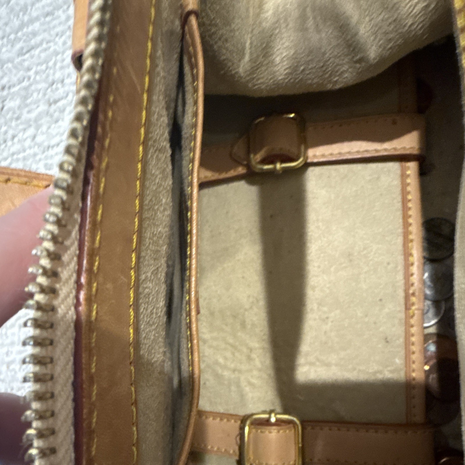 Louis Vuitton Monogram Limited Edition Top Handle Zip Buckle Strap