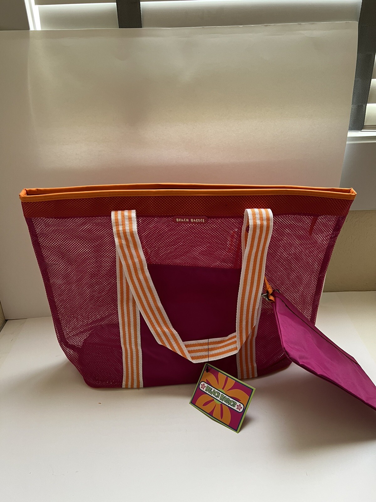 Beach Basics Nylon Mesh Tote. Brand New With Tag.