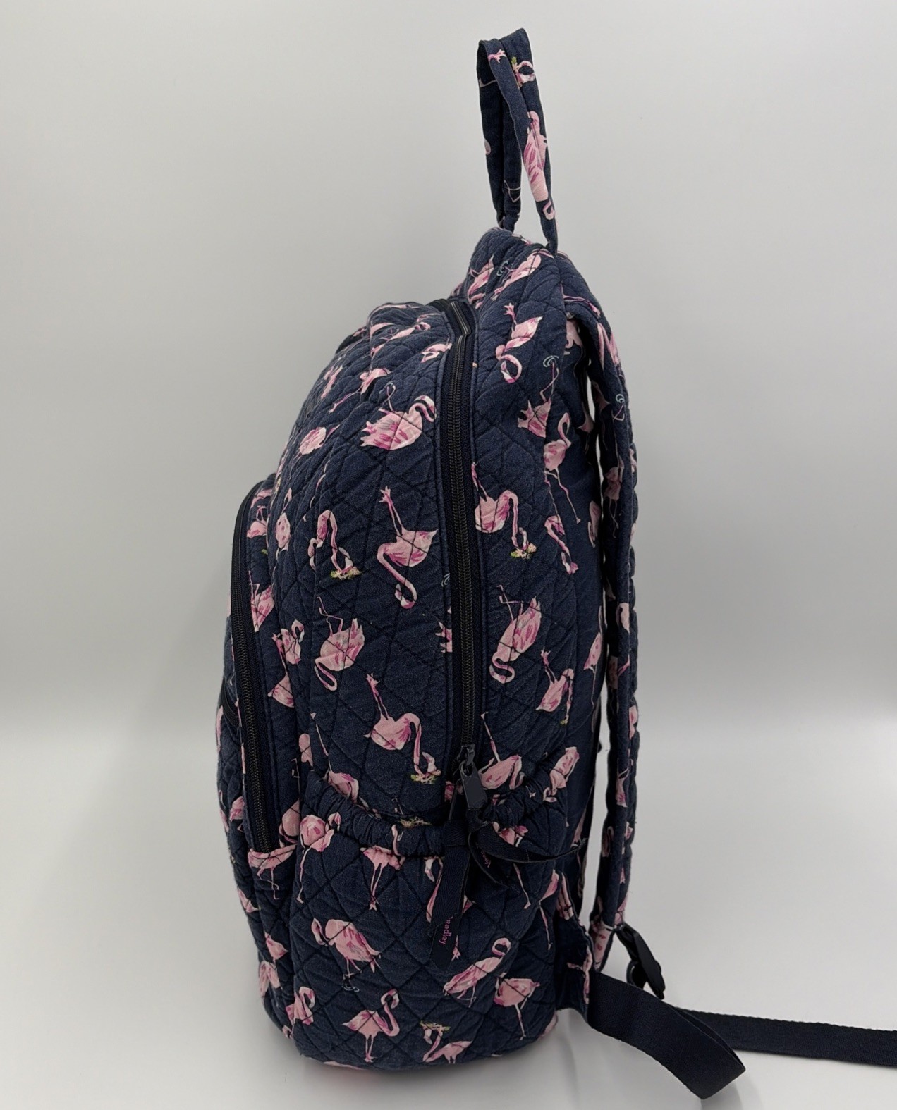 Vera Bradley FLAMINGO GARDEN/FLAMINGO Fiesta Large 5 Pocket Laptop Backpack