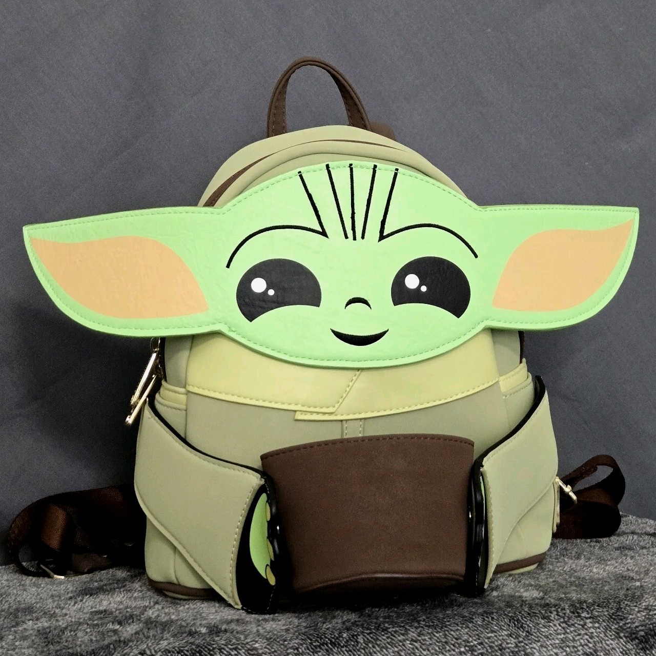 Loungefly Star Wars Mandalorian Grogu Mini Backpack Baby Yoda with Cup Cosplay