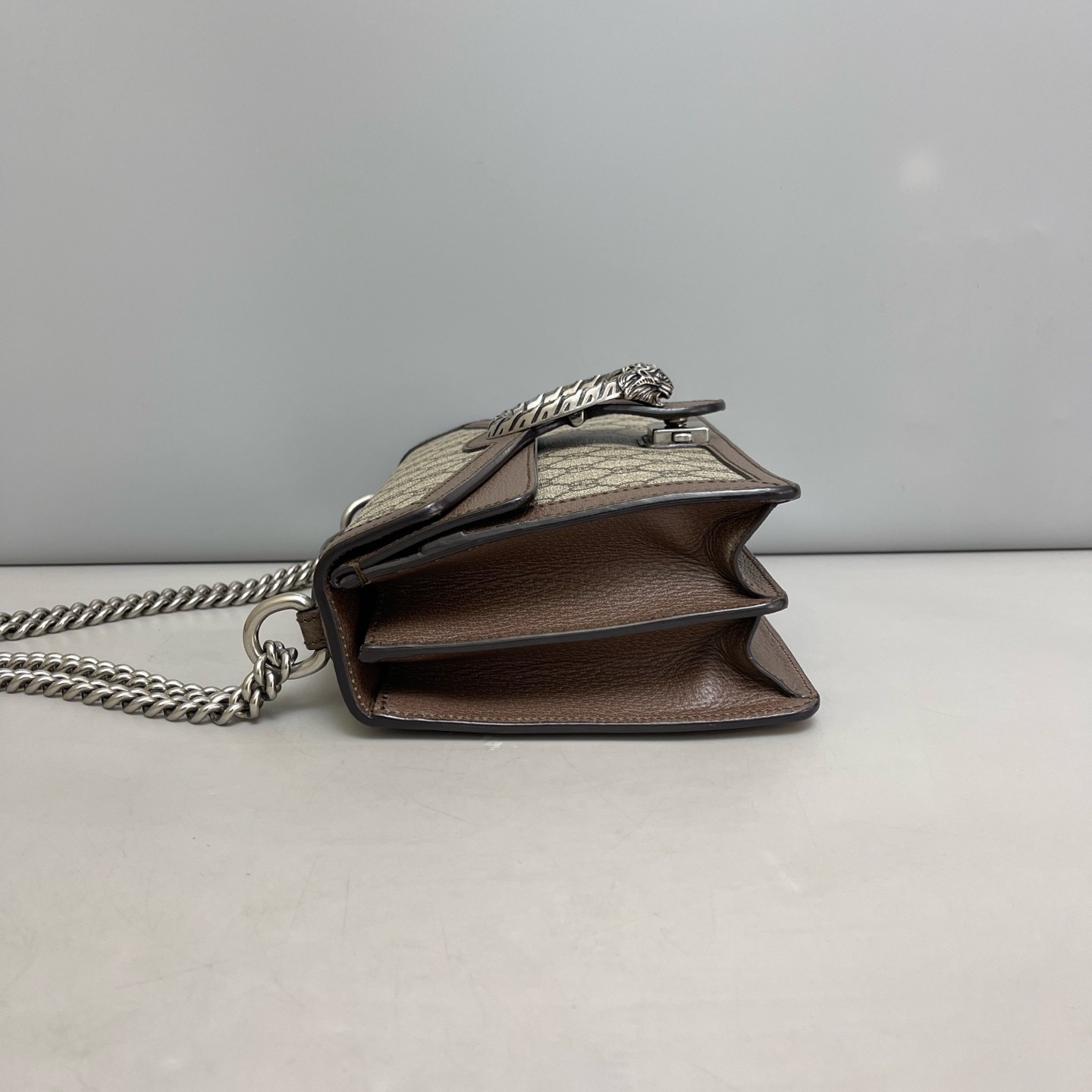 Gucci Dionysus Crossbody Bag Beige Brown Gg Supreme Monogram (kc071426b2r)