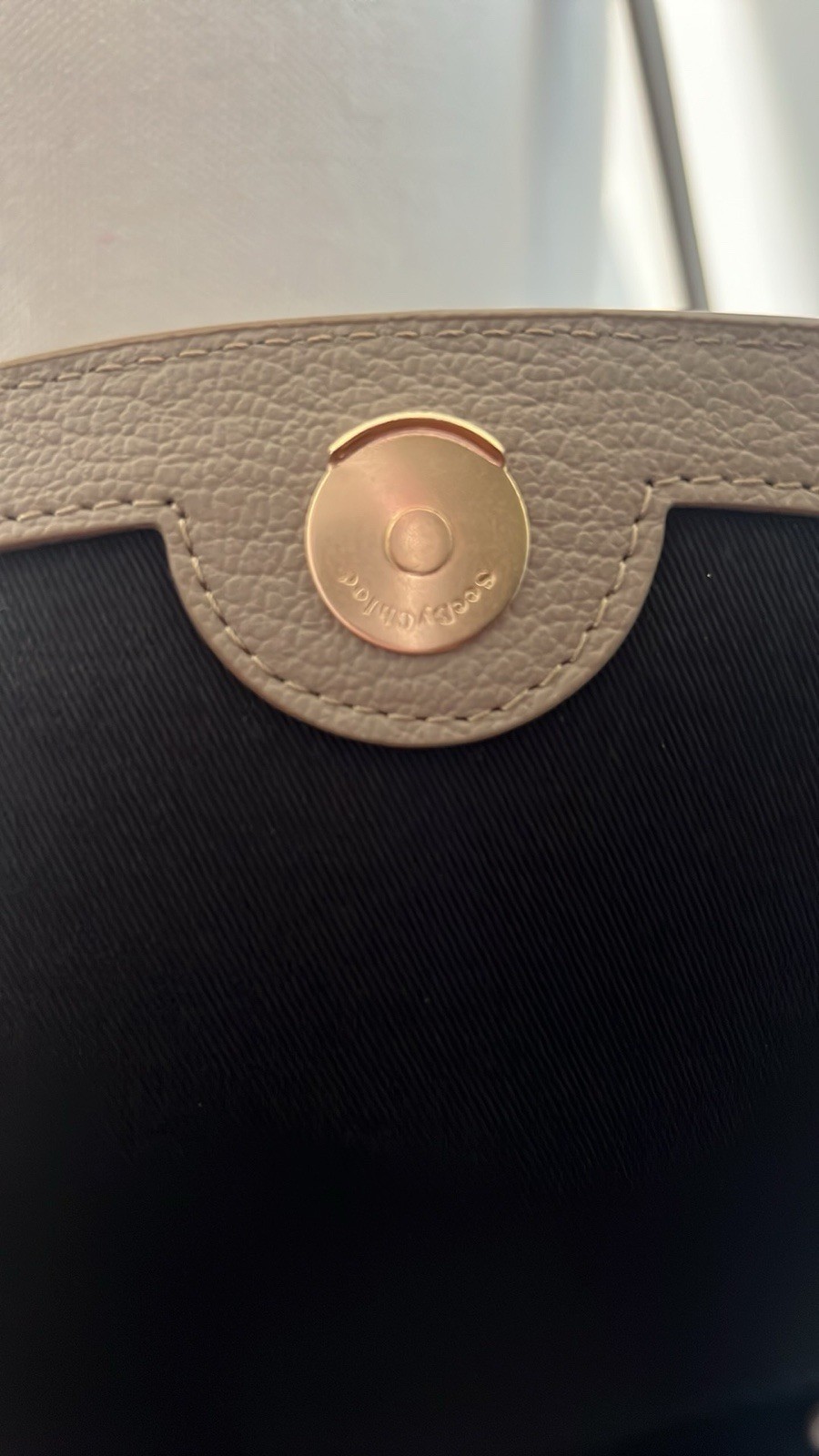 NWT See By Chloe Hanna Shoulder Bag Cowhide Leather Motty Grey