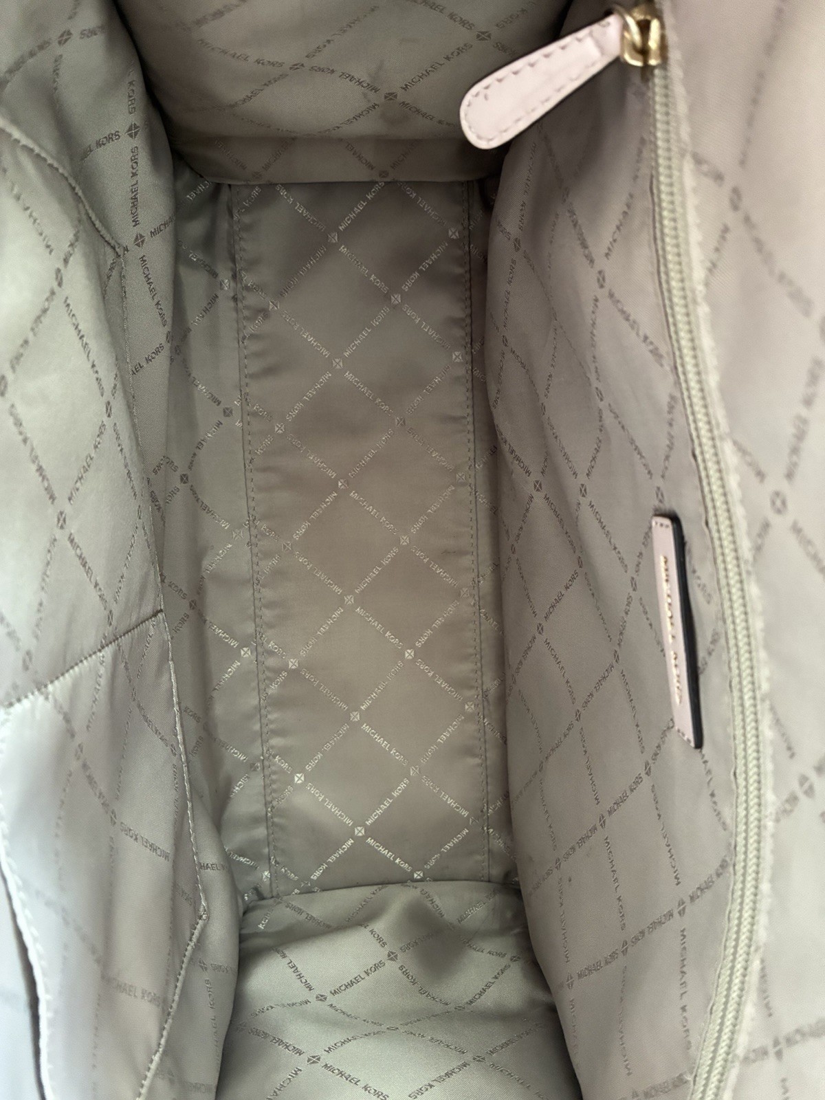 Michael Kors Large Tote Signature MK Pink And Brown
