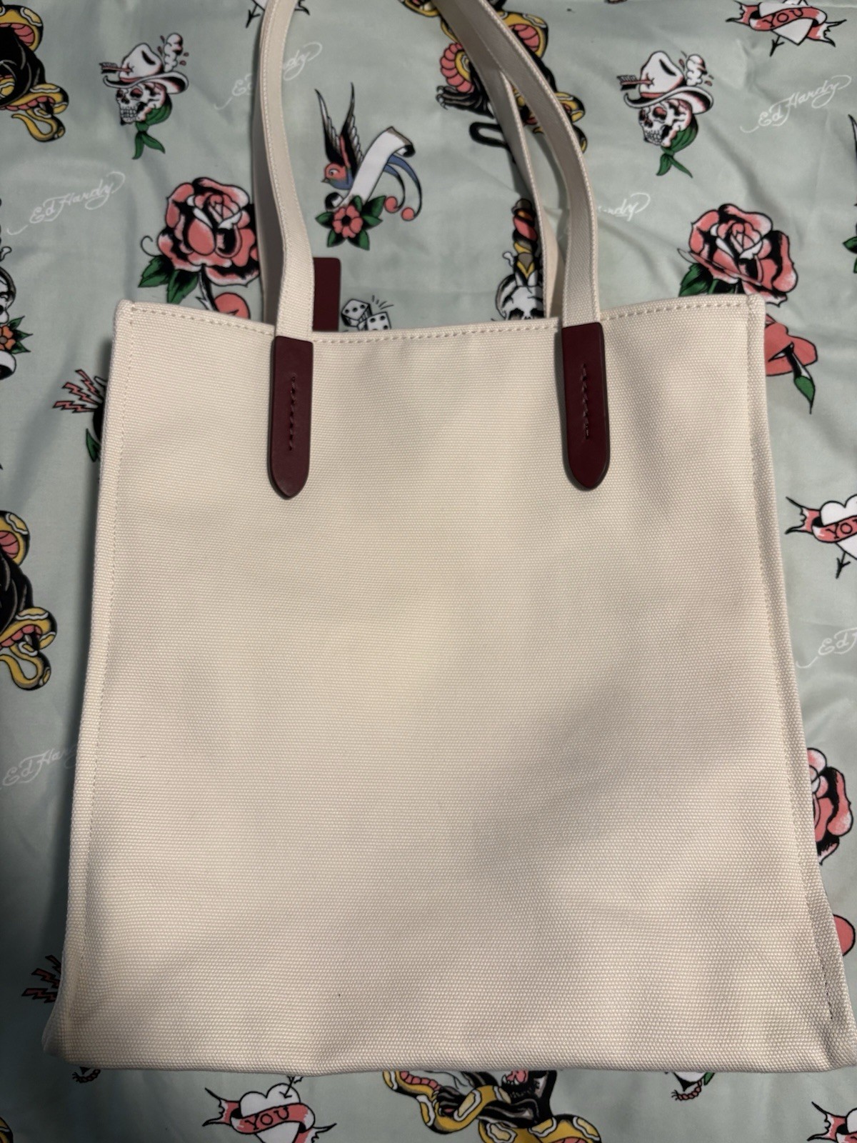 Coach Coffee Shop Tote Bag used
