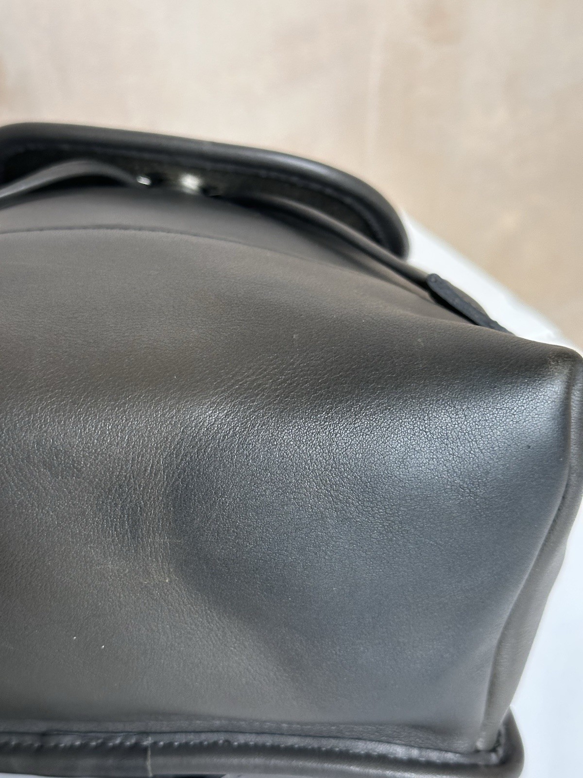 Vintage 1999 Coach daypack dark grey with original hang tag and nickel hardware