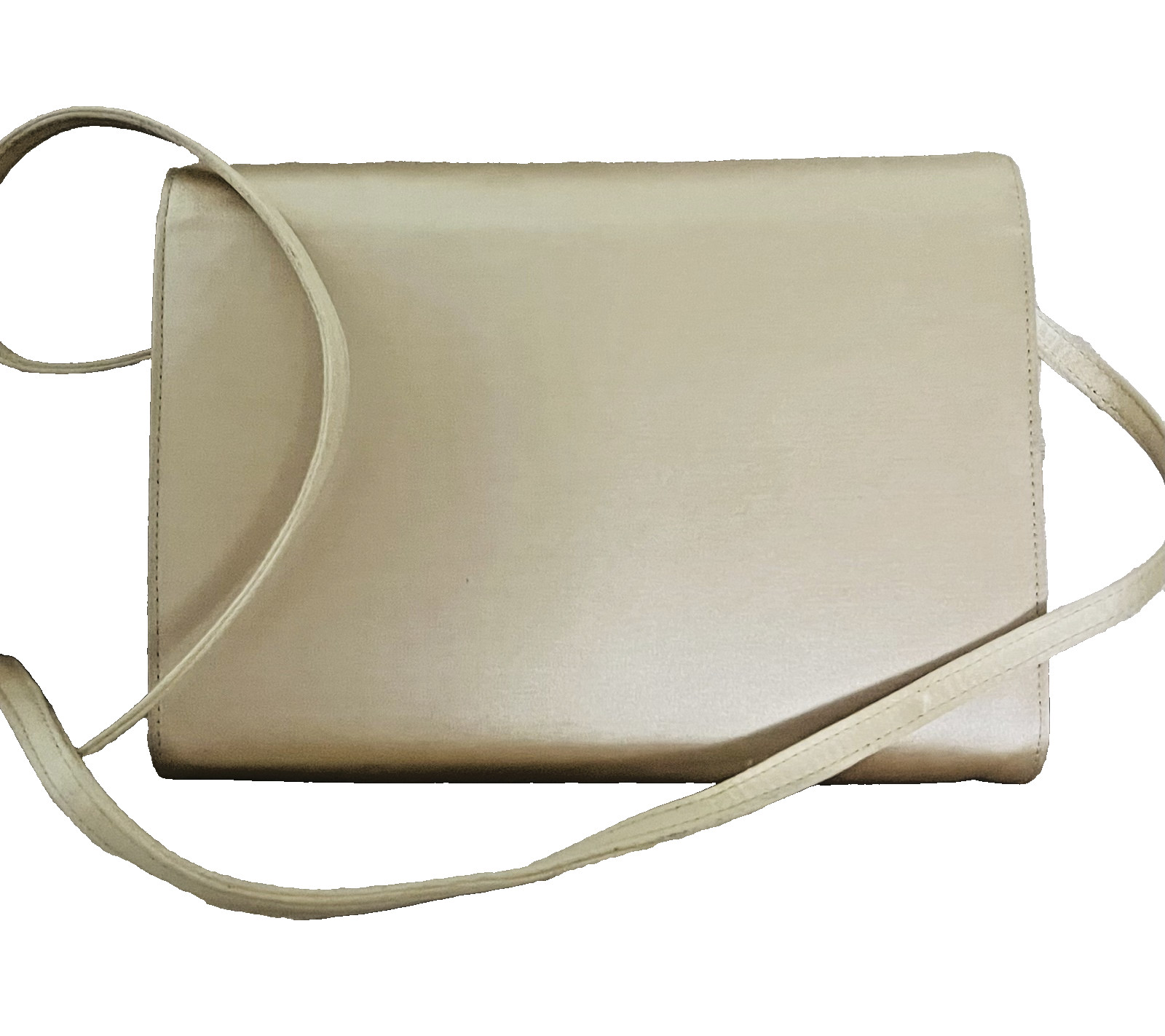 Salvatore Ferragamo Ivory Satin Vara Bow Evening Shoulder Bag Italy