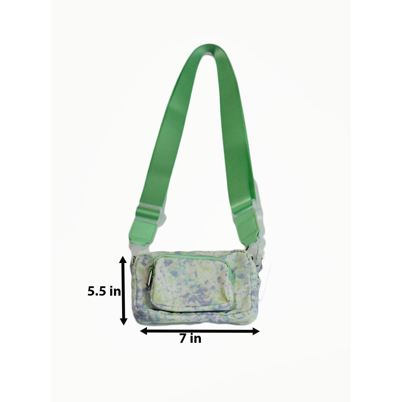 Art Class Girls Pastel Tie Dye Crossbody Bag Green Purple Adjustable Strap