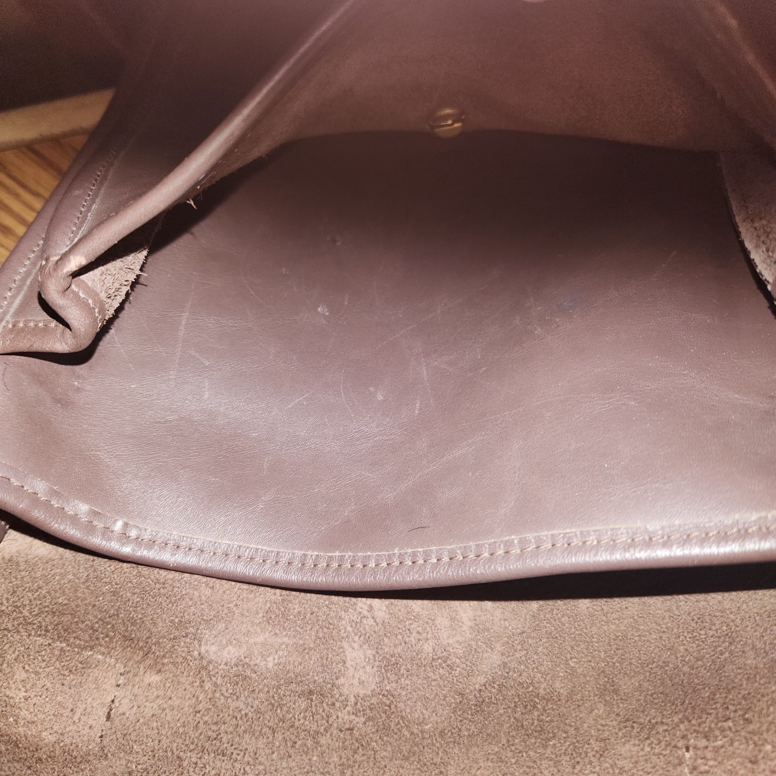 Coach Brown Leather Handbag Purse Medium-Large