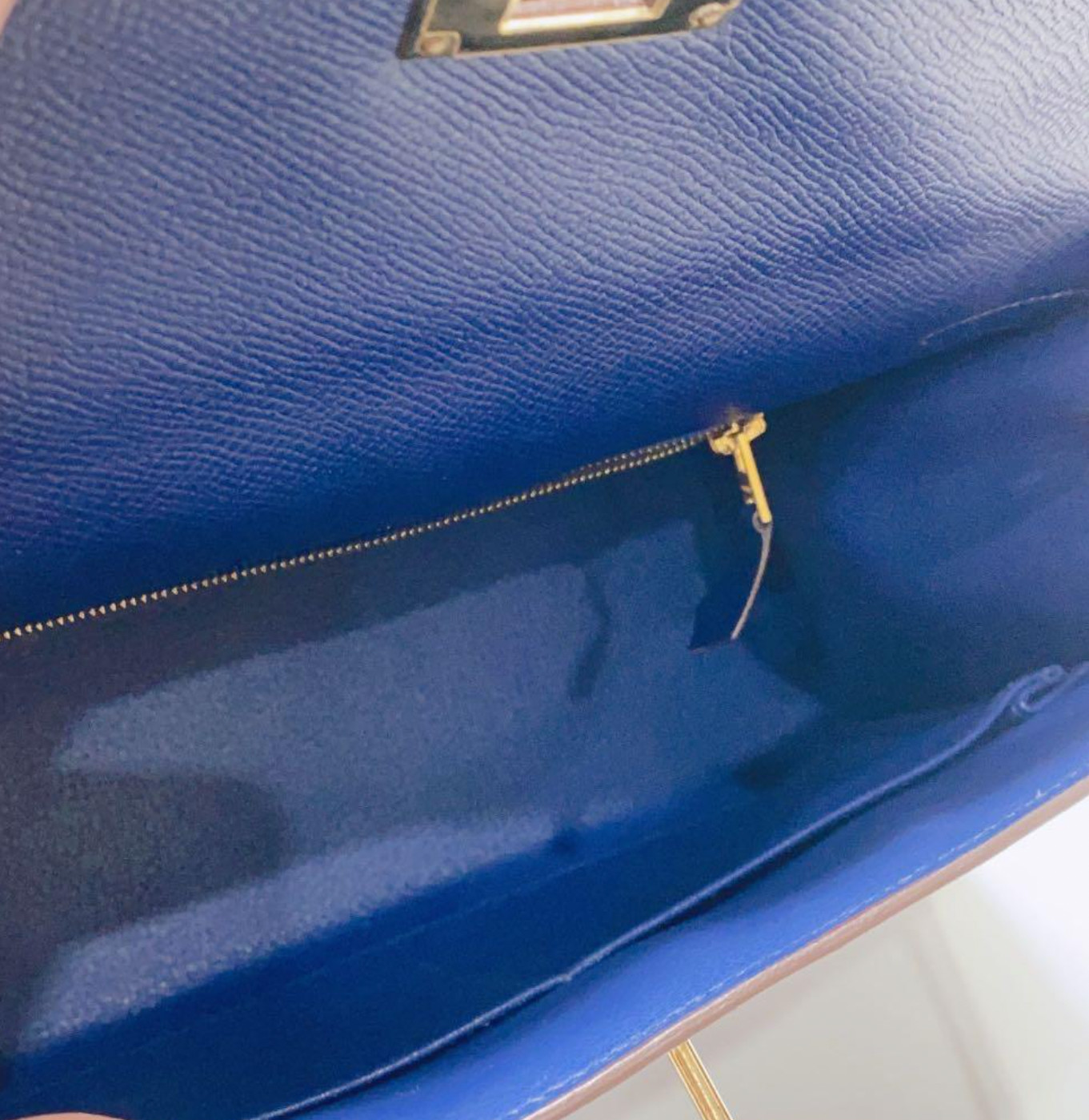 Knicks Champs Inspo Collection Hermes HSS Bleu Electrique/Orange Epsom Kelly 28
