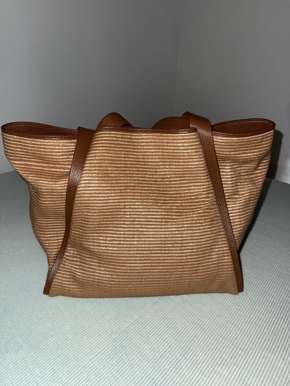 Akis Alex Medium Tote In Carmel Brand New with Tags Collapsible! Ships Fast!