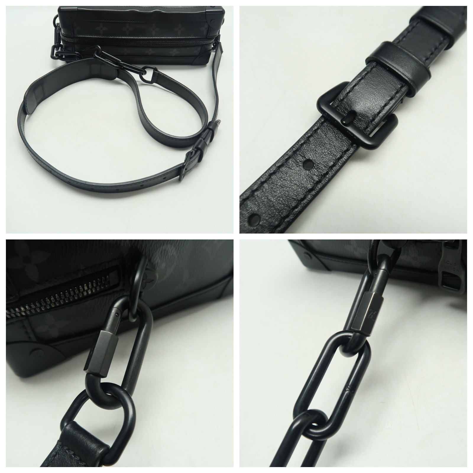 Louis Vuitton Soft Trunk Black Monogram Canvas Shoulder Bag T_JM0000166146