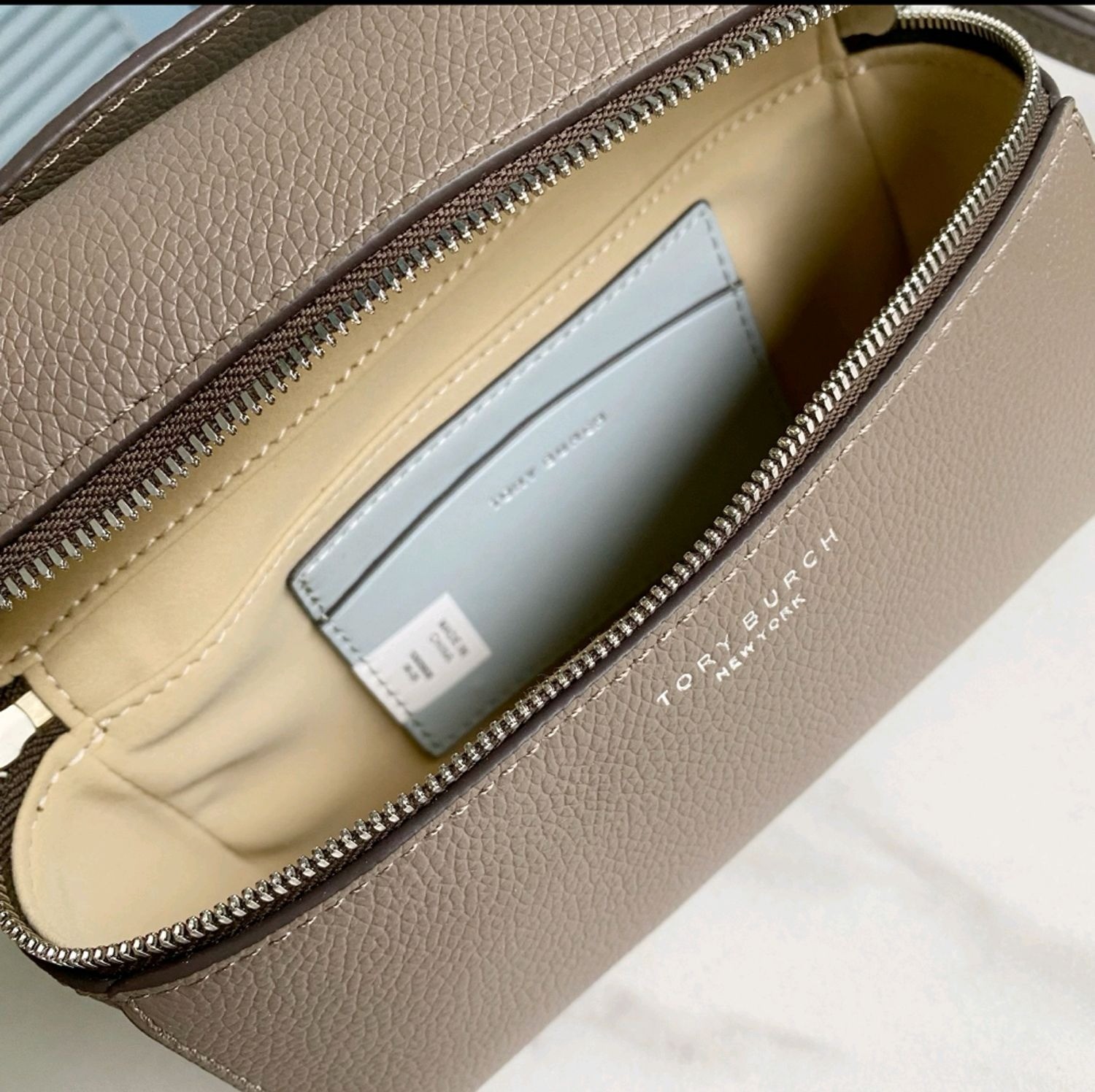 Tory Burch Romy Slim Mini Bag Wild Mushroom OS