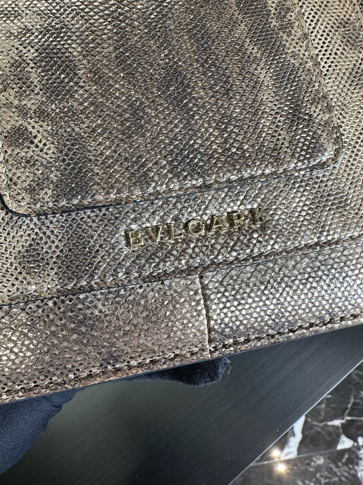 BVLGARI Serpenti Karung Leather Special Edition Medium Shoulder Bag NWOT AUTH