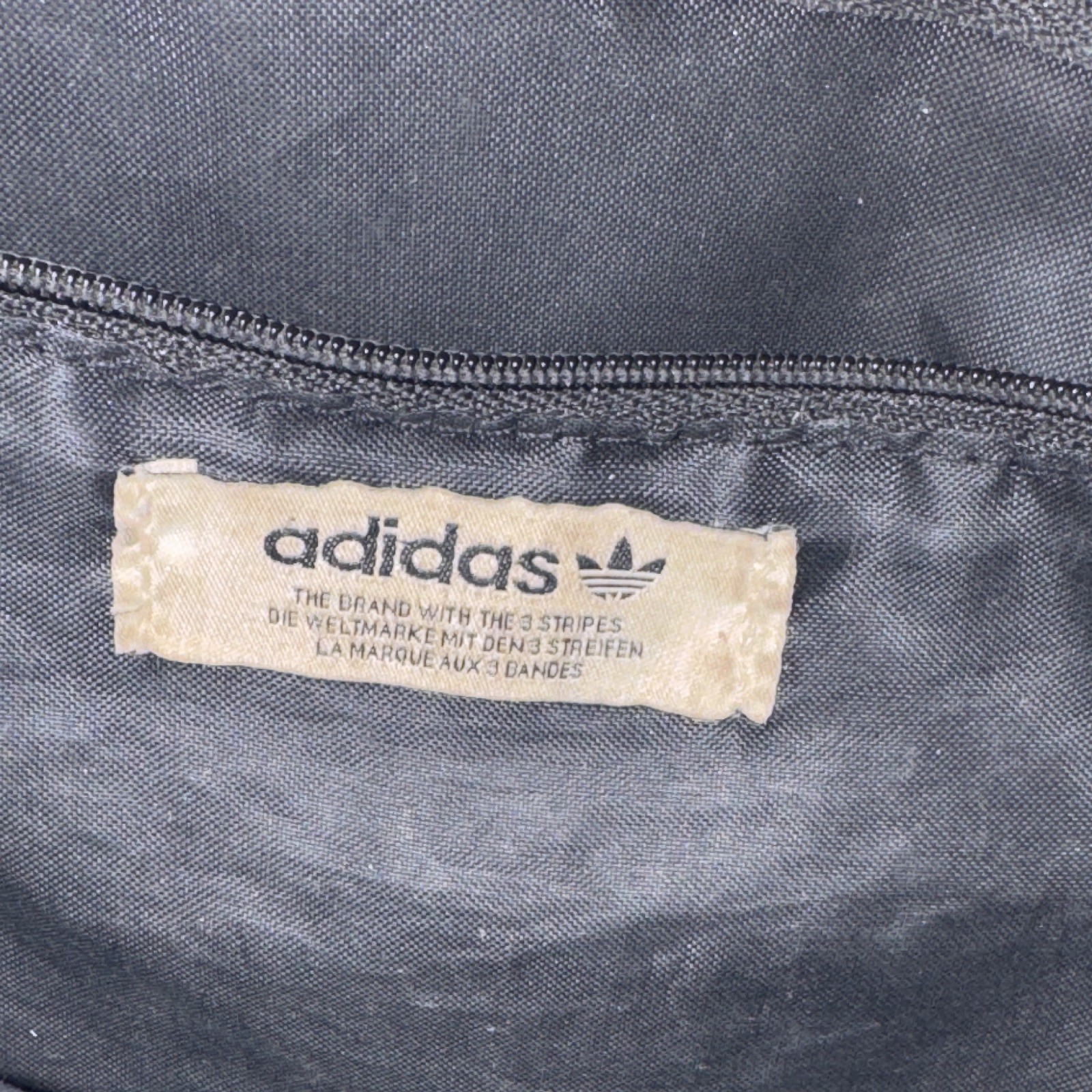 adidas Small Tote Bag Iridescent Multicolor Logo Lined Detachable Strap