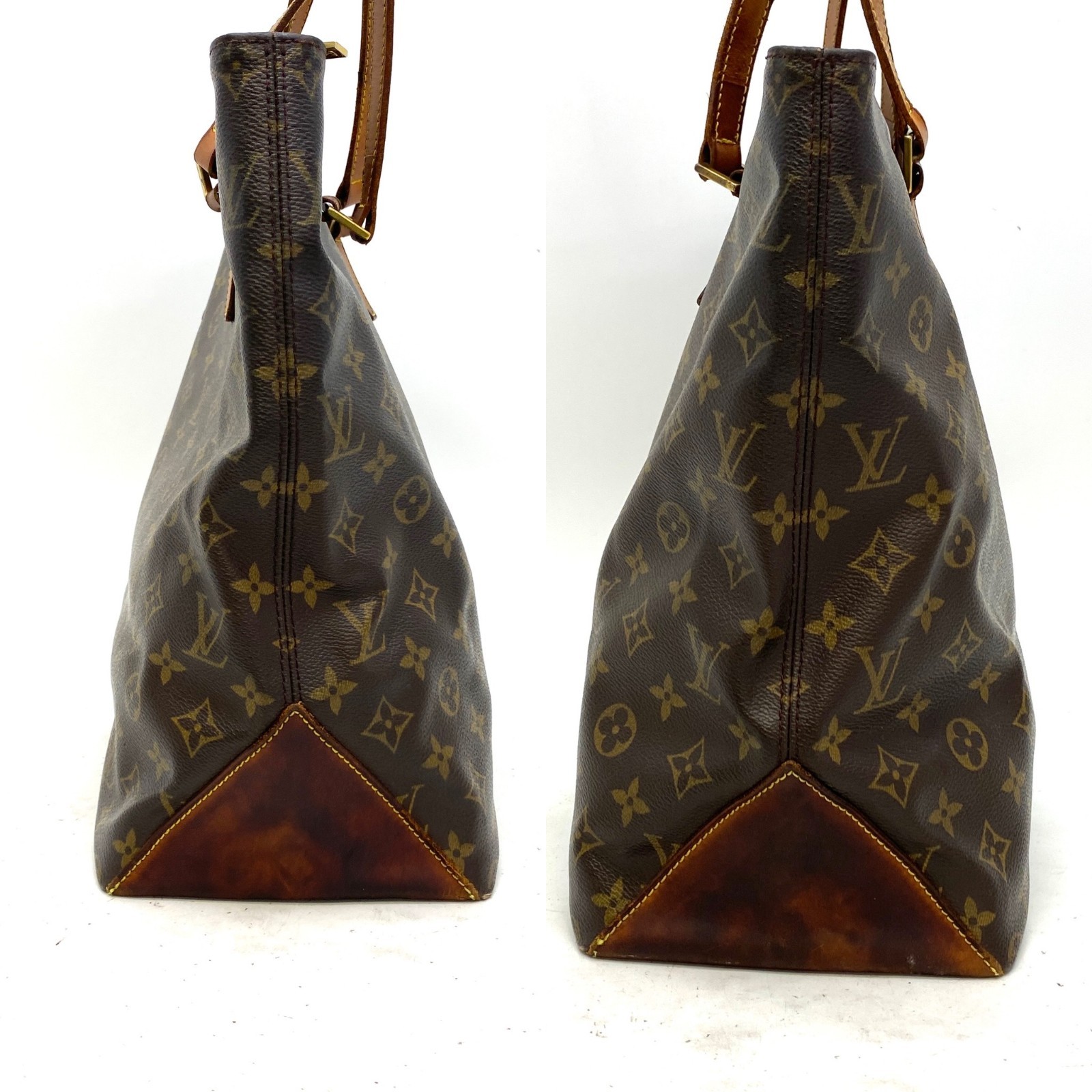 Louis Vuitton Monogram Cabas Mezzo Tote Shoulder Bag M51151 #GD448-313