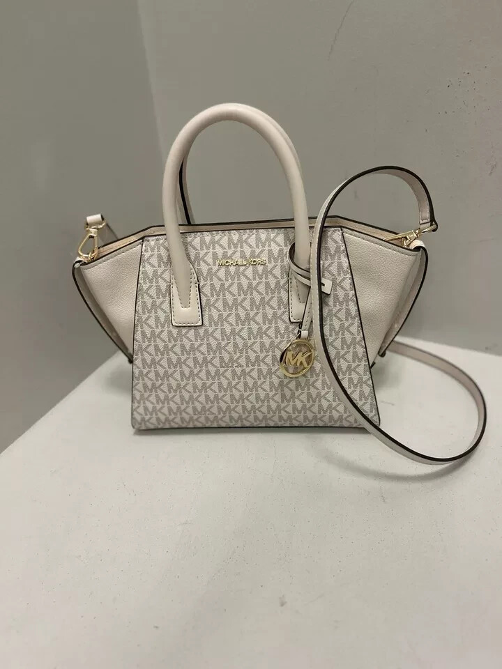 Michael Kors Avril Small Satchel Bag Handbag Purse Shoulder Crossbody + Wallet