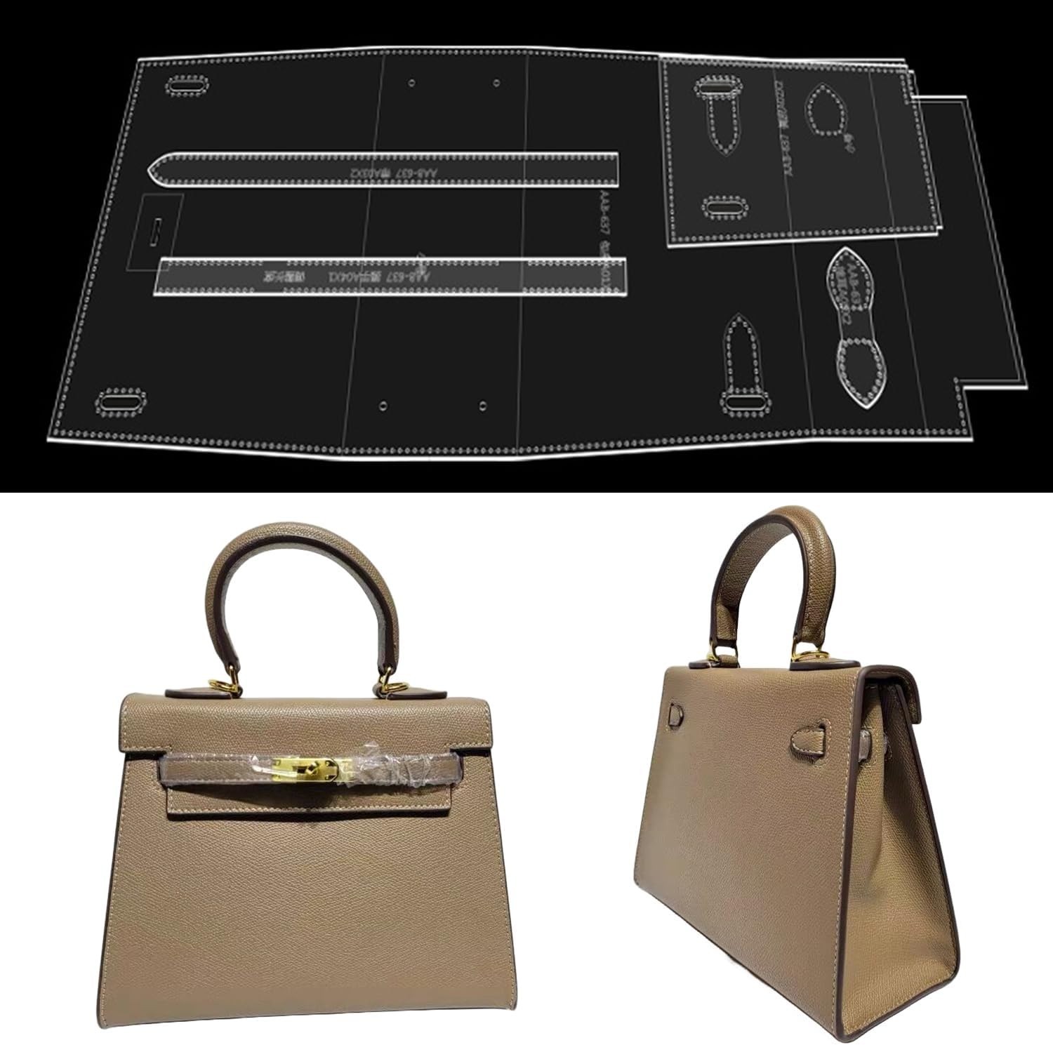 Handbag Shoulder Bag Acrylic Template,Leather Pattern Acrylic Leather Pattern…